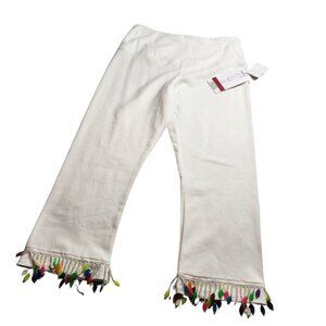 Intro Love The Fit Womens Size S P Capri Leggings  White pull on Stretch --19